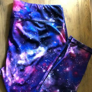 Danskin Now Cosmic Leggings XL Galaxy space pocket